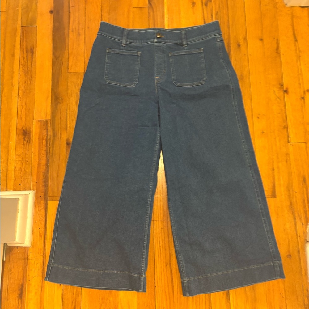 SPANXshape™ EveryWear
Cropped Wide Leg Jeans with Patch Pockets